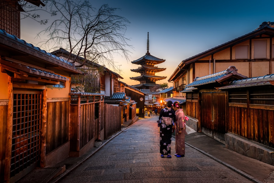 Traditional architecture in Kyoto, Japan